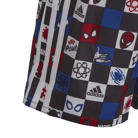 adidas x Marvel's Spider-Man Swim Shorts white Male Kids, A701_ONE, large image number 5