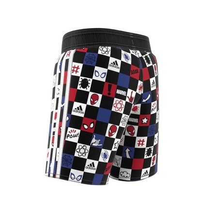 adidas x Marvel's Spider-Man Swim Shorts white Male Kids, A701_ONE, large image number 9