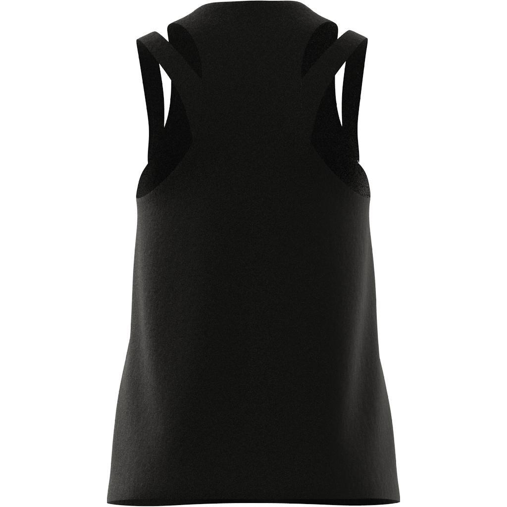 Women Aeroready Train Essentials 3 Bar Logo Tank Top, Black, A701_ONE, large image number 7