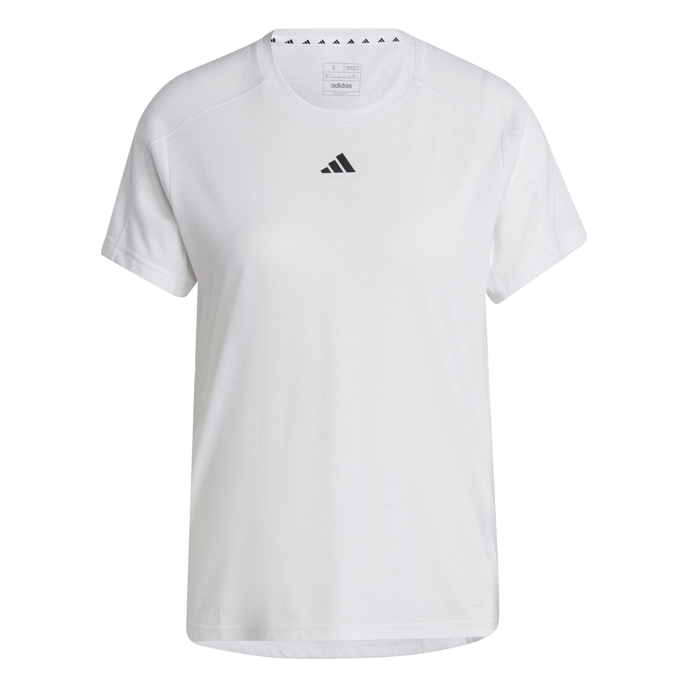 Aeroready Train Essentials Minimal Branding Crewneck T-Shirt, White, A701_ONE, large image number 1