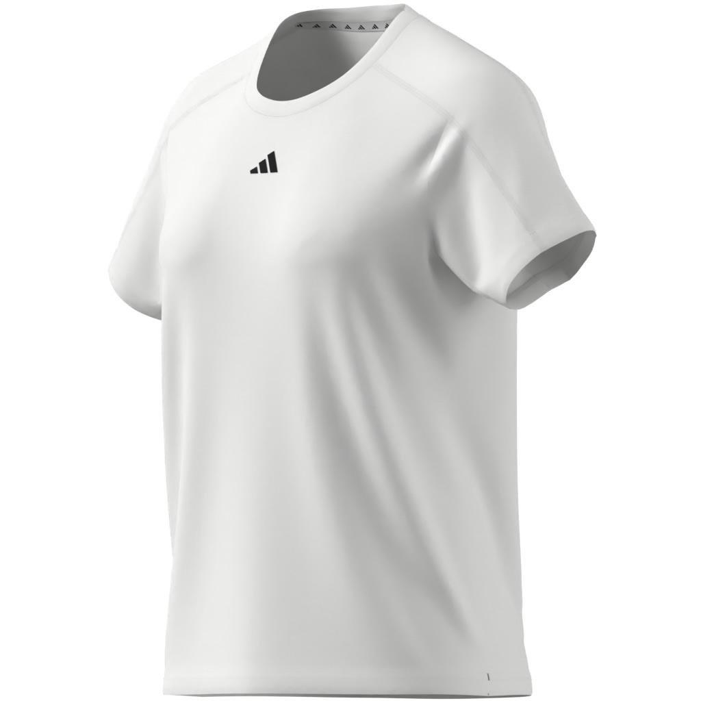 Aeroready Train Essentials Minimal Branding Crewneck T-Shirt, White, A701_ONE, large image number 3
