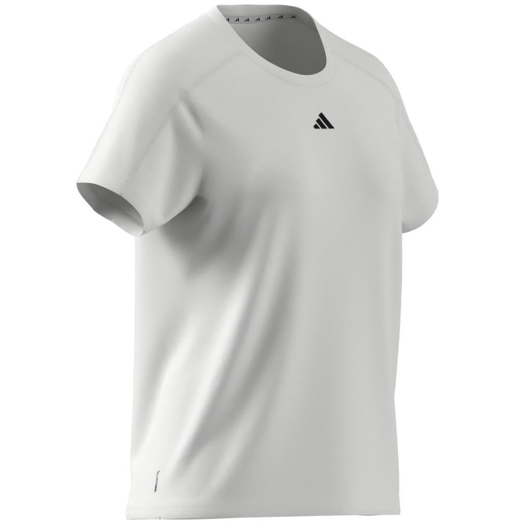 Aeroready Train Essentials Minimal Branding Crewneck T-Shirt, White, A701_ONE, large image number 6