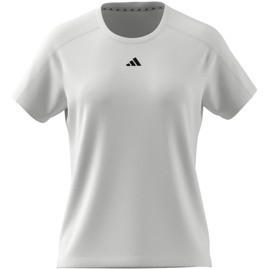 Aeroready Train Essentials Minimal Branding Crewneck T-Shirt, White, A701_ONE, large image number 9