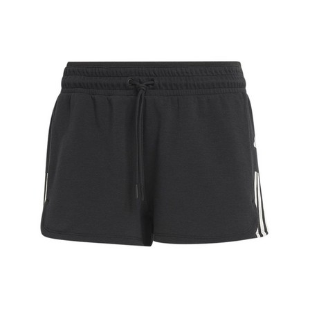 Women Train Essentials 3-Stripes Pacer Shorts, Black, A701_ONE, large image number 3
