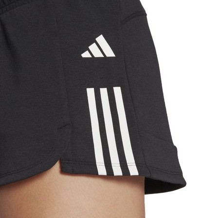 Women Train Essentials 3-Stripes Pacer Shorts, Black, A701_ONE, large image number 6