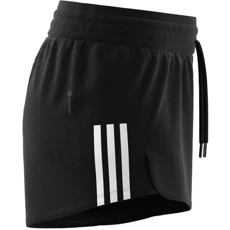 Women Train Essentials 3-Stripes Pacer Shorts, Black, A701_ONE, large image number 10