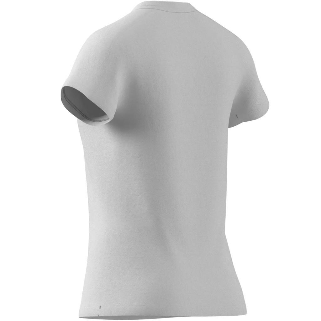 AEROREADY Train Essentials Minimal Branding V-Neck T-Shirt, White, , large image number 3