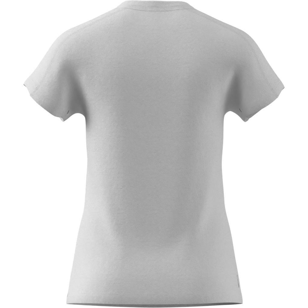 AEROREADY Train Essentials Minimal Branding V-Neck T-Shirt, White, A701_ONE, large image number 6