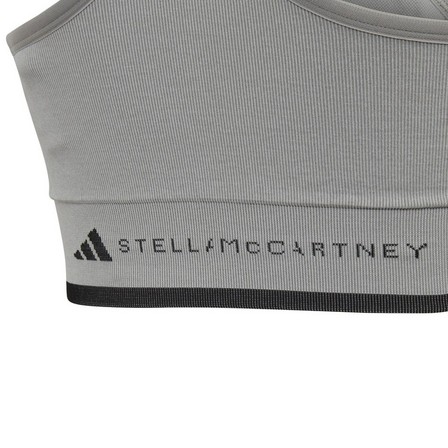 Women Adidas By Stella Mccartney Medium Support Sports Bra, Grey, A701_ONE, large image number 5