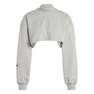 Women Adidas Truecasuals Cropped Sweatshirt, Grey, A701_ONE, thumbnail image number 1