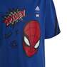 Kids Boys Adidas X Marvel Spider-Man T-Shirt Team, Blue, A701_ONE, thumbnail image number 1