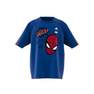 Kids Boys Adidas X Marvel Spider-Man T-Shirt Team, Blue, A701_ONE, thumbnail image number 13