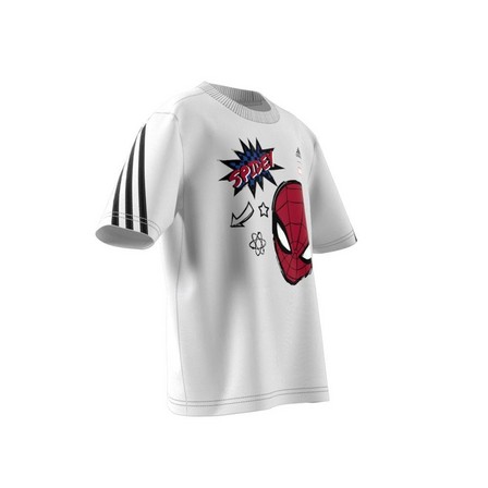 Kids Boys Adidas X Marvel Spider-Man T-Shirt, White, A701_ONE, large image number 10