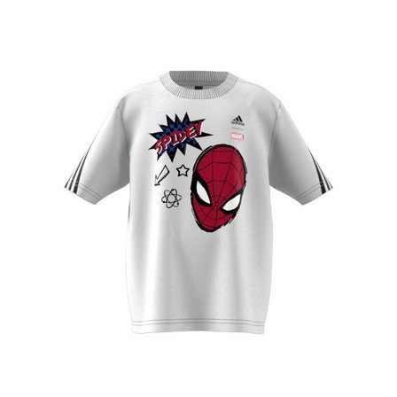 Kids Boys Adidas X Marvel Spider-Man T-Shirt, White, A701_ONE, large image number 11
