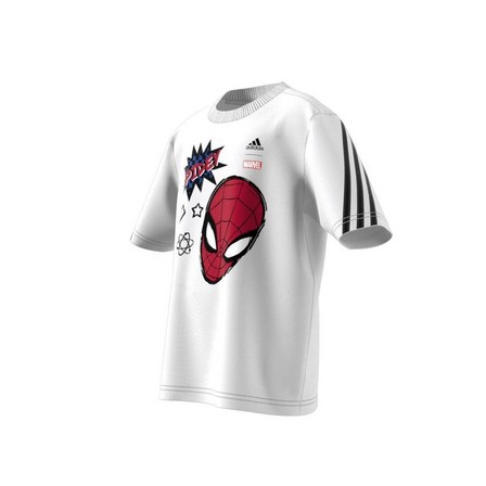 Kids Boys Adidas X Marvel Spider-Man T-Shirt, White, A701_ONE, large image number 12