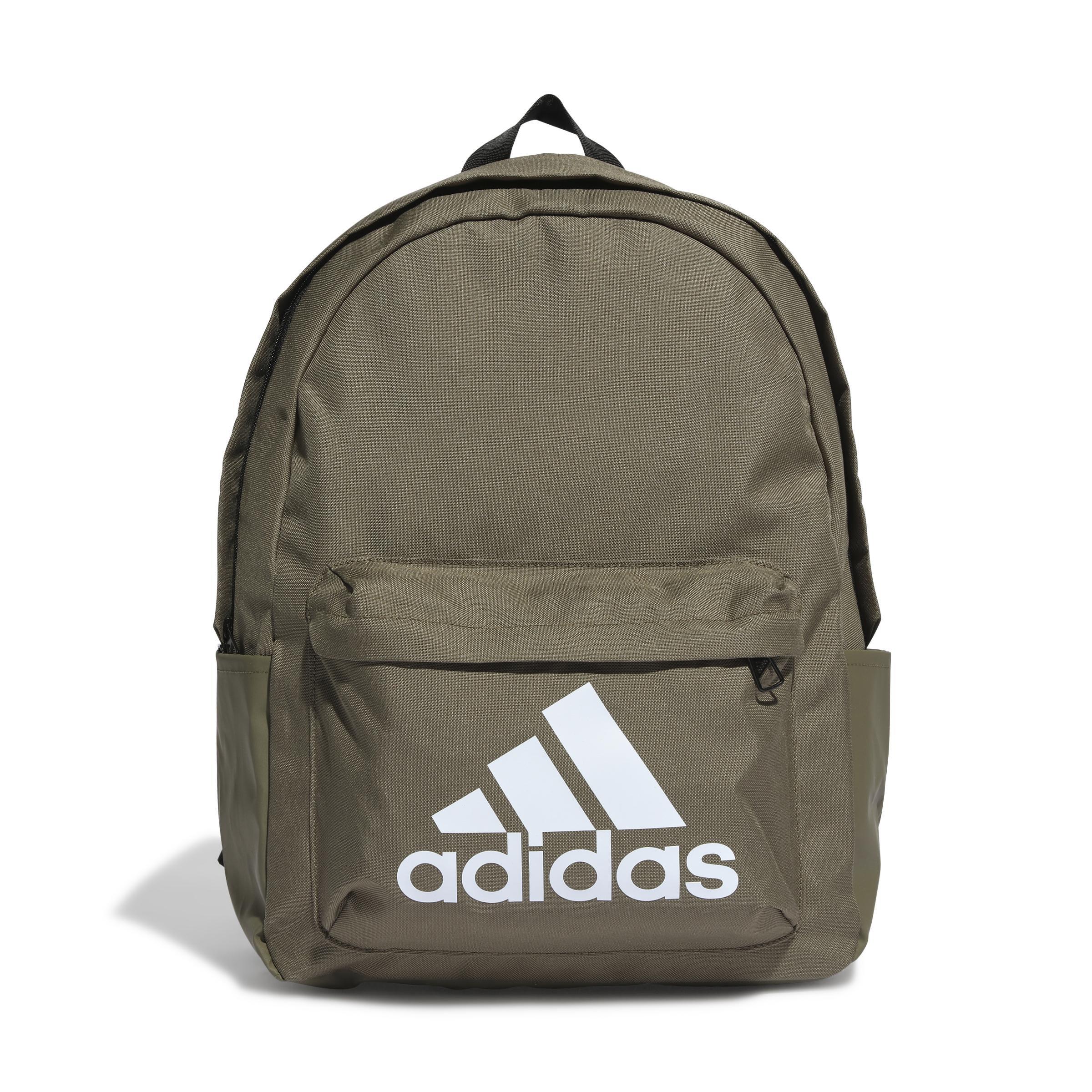 Unisex Classic Badge Of Sport Backpack, Khaki, A701_ONE, large image number 0