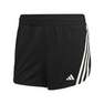 Women Run Icons 3-Stripes Low Carbon Running Shorts, Black, A701_ONE, thumbnail image number 0