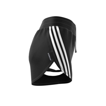 Women Run Icons 3-Stripes Low Carbon Running Shorts, Black, A701_ONE, large image number 5