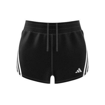 Women Run Icons 3-Stripes Low Carbon Running Shorts, Black, A701_ONE, large image number 6