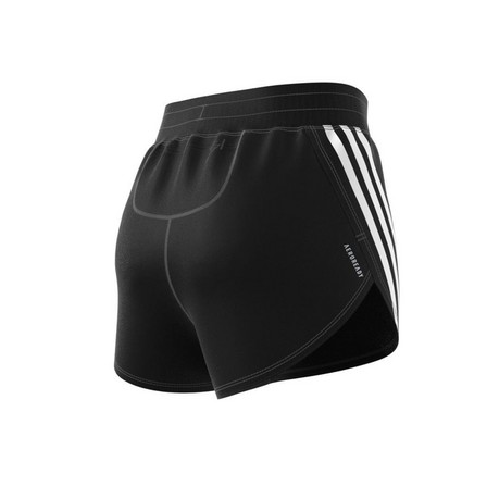 Women Run Icons 3-Stripes Low Carbon Running Shorts, Black, A701_ONE, large image number 9