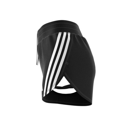 Women Run Icons 3-Stripes Low Carbon Running Shorts, Black, A701_ONE, large image number 13