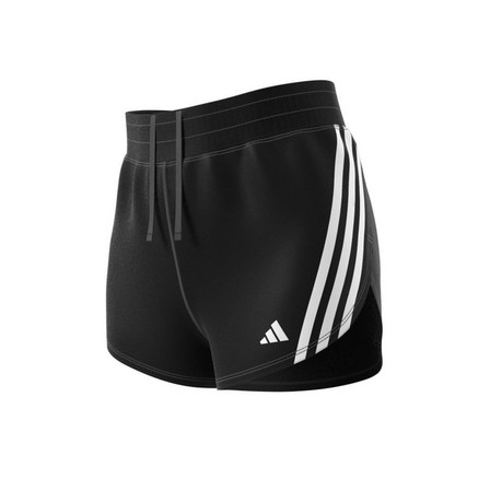 Women Run Icons 3-Stripes Low Carbon Running Shorts, Black, A701_ONE, large image number 14