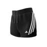 Women Run Icons 3-Stripes Low Carbon Running Shorts, Black, A701_ONE, thumbnail image number 14