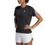 Women Run Icons 3-Stripes Low-Carbon Running T-Shirt, Black, A701_ONE, thumbnail image number 1