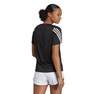 Women Run Icons 3-Stripes Low-Carbon Running T-Shirt, Black, A701_ONE, thumbnail image number 3