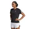 Women Run Icons 3-Stripes Low-Carbon Running T-Shirt, Black, A701_ONE, thumbnail image number 14