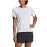 Women Run Icons 3-Stripes Low-Carbon Running T-Shirt, White, A701_ONE, thumbnail image number 0