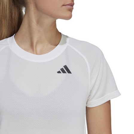Women Club Tennis T-Shirt, White, A701_ONE, large image number 5