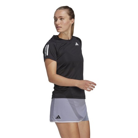 Women Club Tennis T-Shirt, Black, A701_ONE, large image number 0