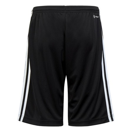 Kids Unisex Train Essentials Aeroready 3-Stripes Shorts, Black, A701_ONE, large image number 2