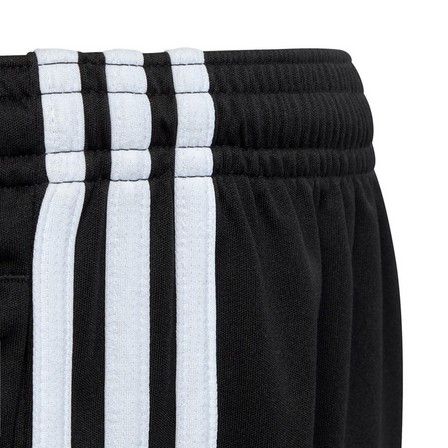 Kids Unisex Train Essentials Aeroready 3-Stripes Shorts, Black, A701_ONE, large image number 3