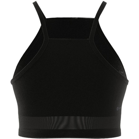 Women Training Dance Crop Tank Top, Black, A701_ONE, large image number 13