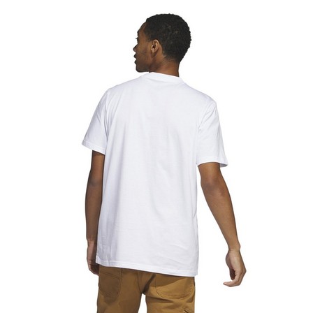Men Linear Beach-Bit Short Sleeve Graphic T-Shirt, White, A701_ONE, large image number 3