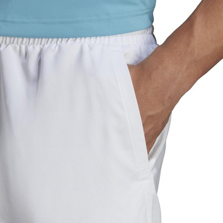 Men Club 3-Stripes Tennis Shorts, White, A701_ONE, large image number 6