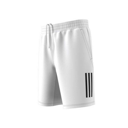 Men Club 3-Stripes Tennis Shorts, White, A701_ONE, large image number 8