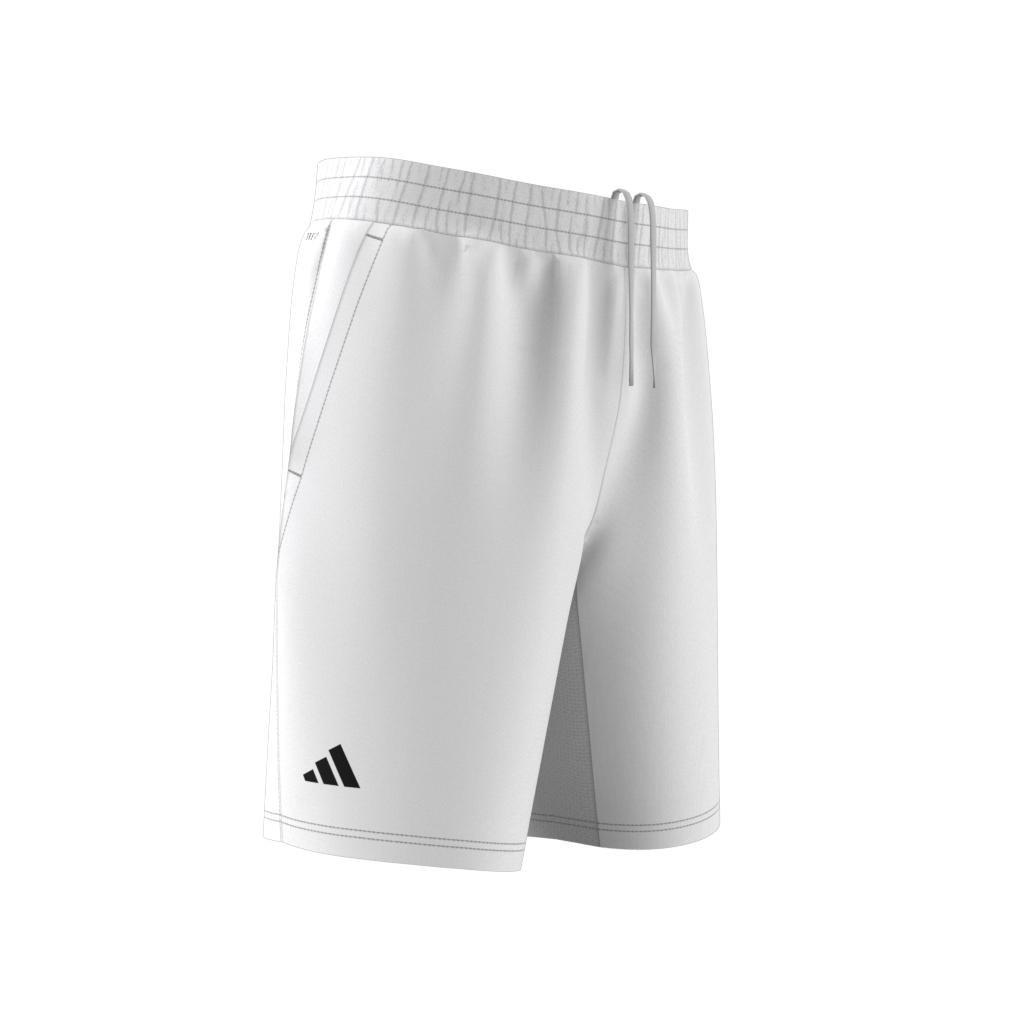 adidas - Men Club 3-Stripes Tennis Shorts, White