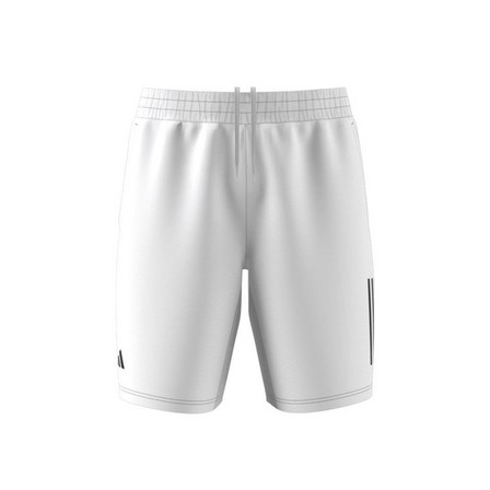 Men Club 3-Stripes Tennis Shorts, White, A701_ONE, large image number 13