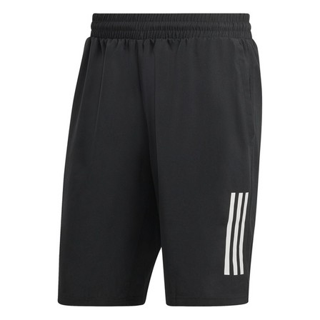 Men Club 3-Stripes Tennis Shorts, Black, A701_ONE, large image number 3