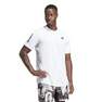Men Club 3-Stripes Tennis T-Shirt, White, A701_ONE, thumbnail image number 1