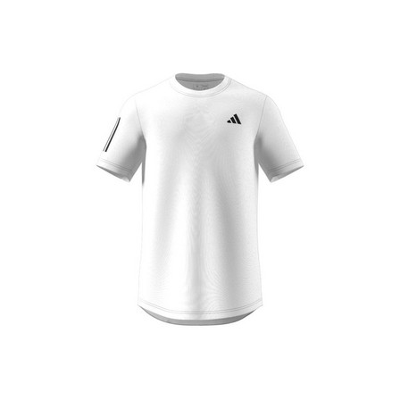 Men Club 3-Stripes Tennis T-Shirt, White, A701_ONE, large image number 11