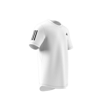 Men Club 3-Stripes Tennis T-Shirt, White, A701_ONE, large image number 14