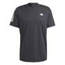 Men Club 3-Stripes Tennis T-Shirt, Black, A701_ONE, thumbnail image number 2