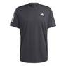 Men Club 3-Stripes Tennis T-Shirt, Black, A701_ONE, thumbnail image number 3