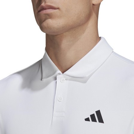 Men Club 3-Stripes Tennis Polo Shirt, White, A701_ONE, large image number 5