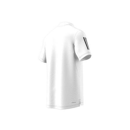 Men Club 3-Stripes Tennis Polo Shirt, White, A701_ONE, large image number 15