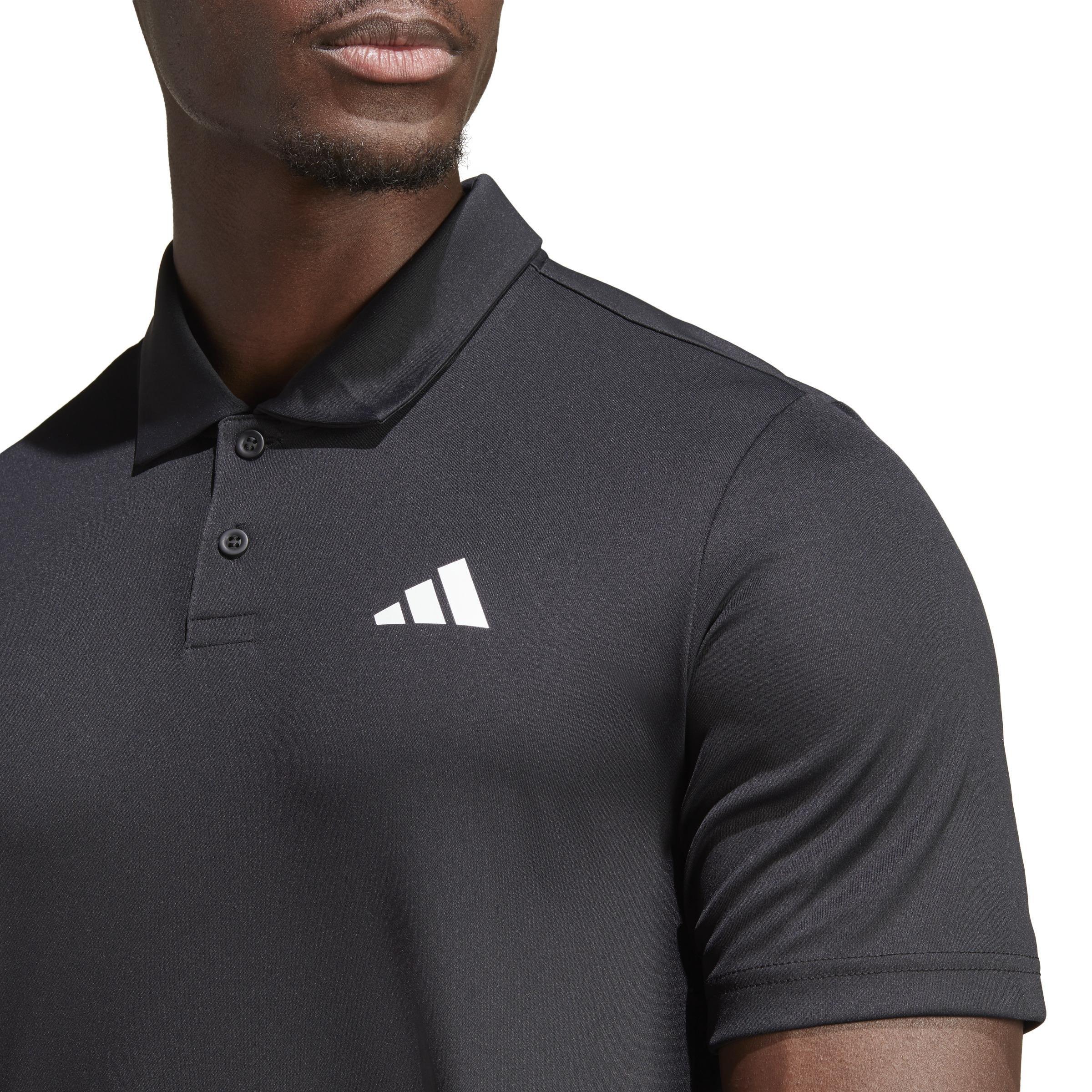 Men Club 3-Stripes Tennis Polo Shirt, Black, A701_ONE, large image number 5